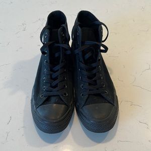All-Black Converse All-Stars - Size 8.5
